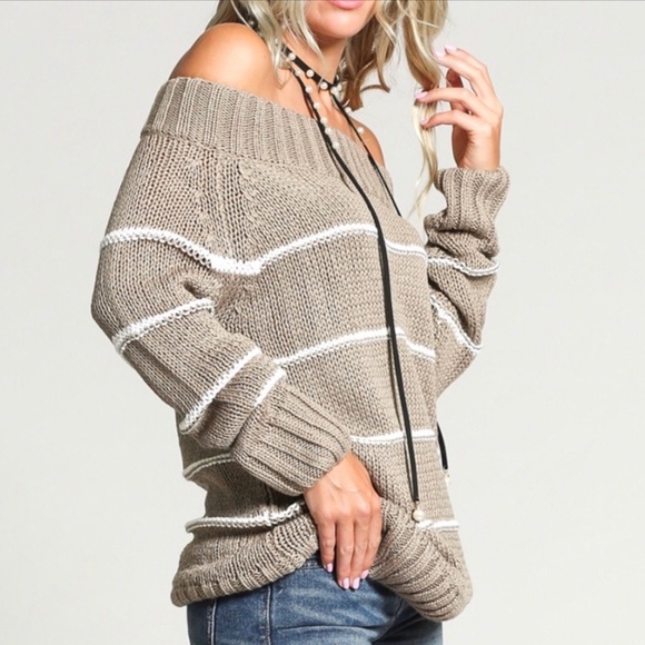 Ribbed Striped Sweater - Picture 3 of 6